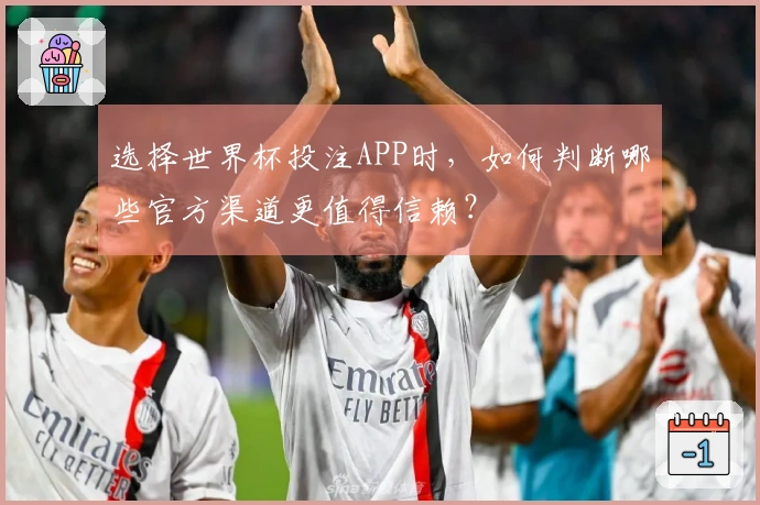 选择世界杯投注APP时，如何判断哪些官方渠道更值得信赖？